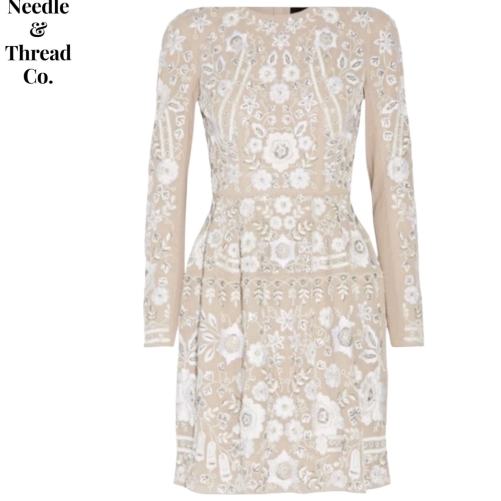 Needle & Thread Embellished snowdrop Mini Dress Size 10 New With Tags